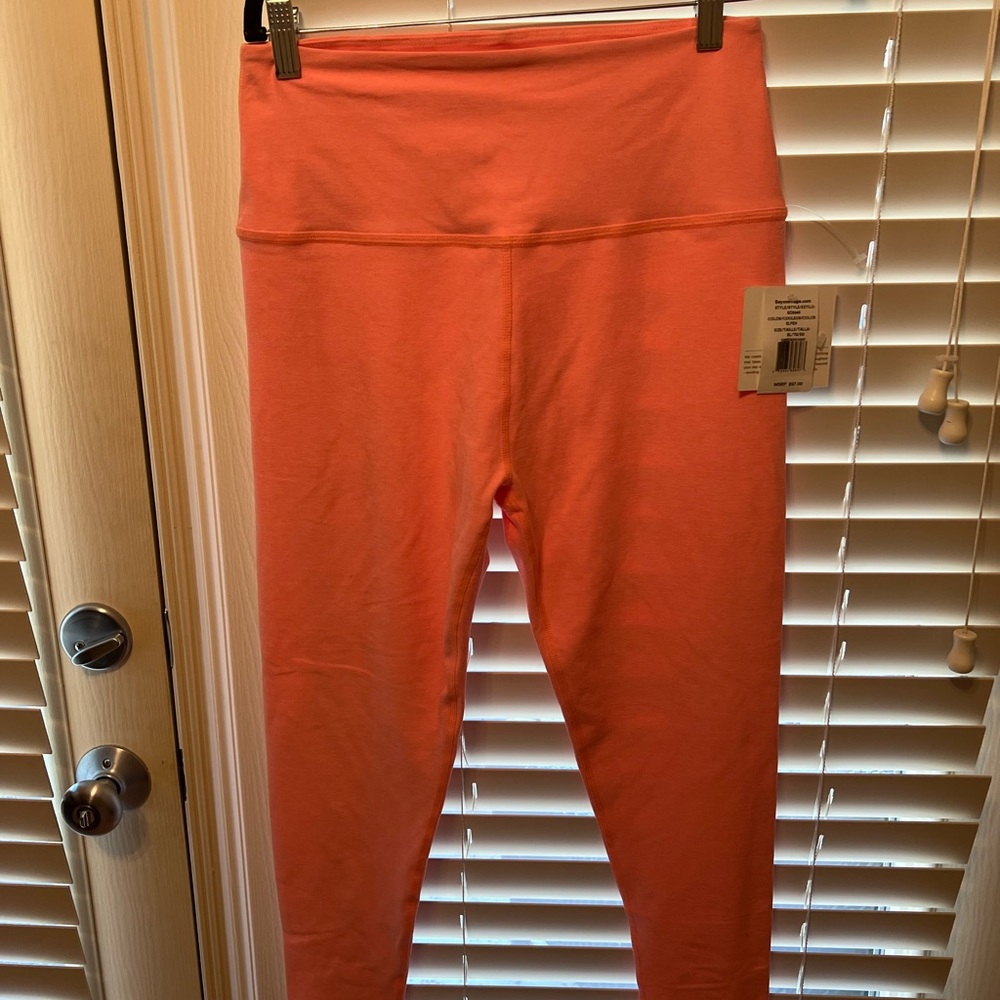 NWT- Beyond Yoga Spacedye XL Leggings.  Bright pink/ orange color